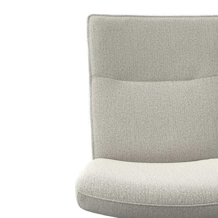 Monroe De Luxe dining chair linen Sneak fabric backrest detail