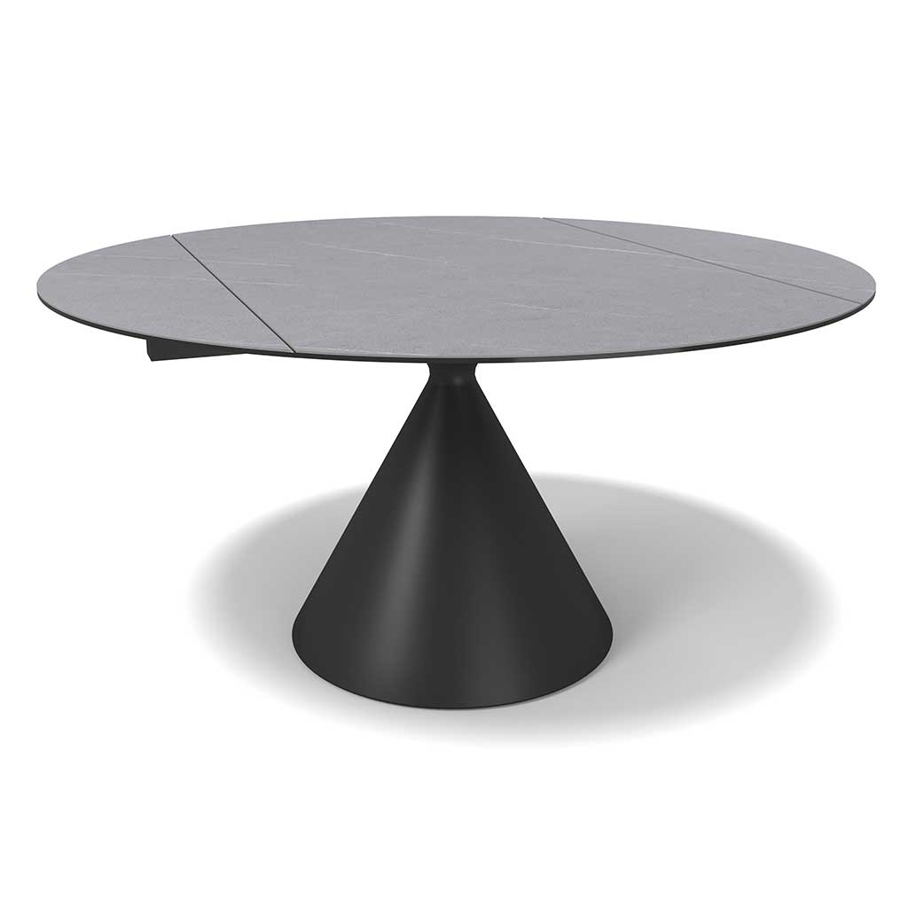 Cassan round dining table in grey MXC 122 ceramic