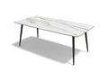 Classic Dining Table - Mountain Beige MXC 341 Ceramic - 200 cm - Metal Base