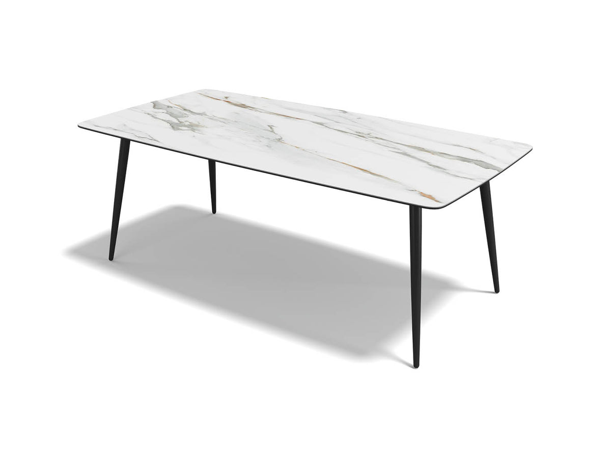 Classic dining table Mountain Beige ceramic 200 cm