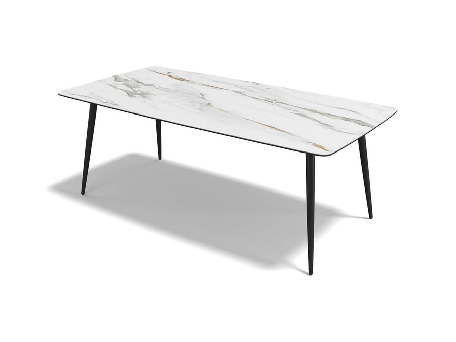 Classic dining table Mountain Beige ceramic 200 cm