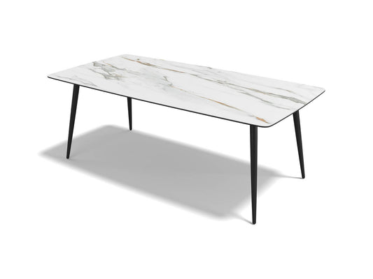 Classic dining table Mountain Beige ceramic 200 cm