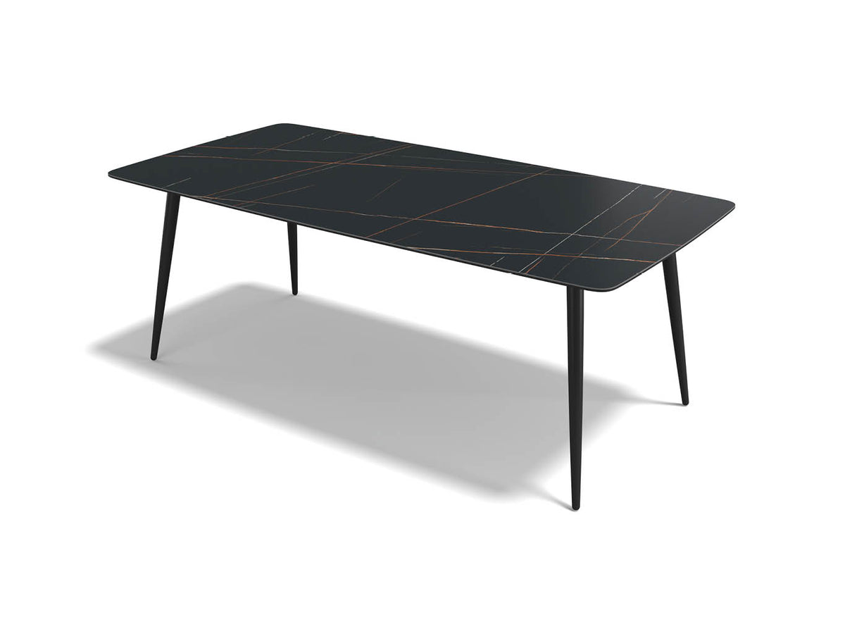 Classic dining table Nero Artistique ceramic 200 cm