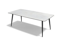 Classic dining table White Jade HPL 200 cm