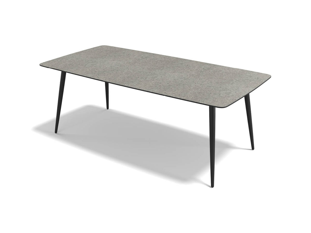 Classic dining table Silver Shalestone HPL 200 cm