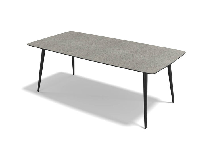 Classic dining table Silver Shalestone HPL 200 cm