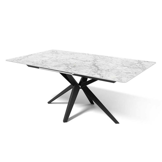 Haku electric dining table white ceramic 180 cm