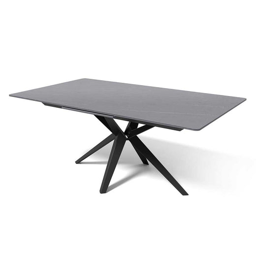Haku electric dining table grey ceramic 180 cm