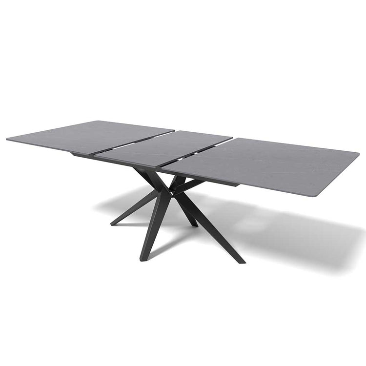 Haku electric dining table grey ceramic