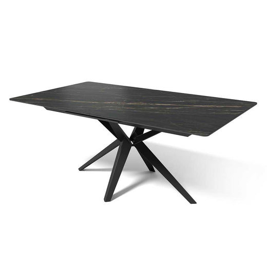 Haku electric extending table in matt black MXC 402, 180 cm