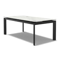 Magma Extending Dining Table - Matt White MXC 401 Ceramic - 200 cm - Metal Base
