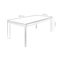 Magma dining table features