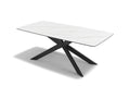 Spider Dining Table - Carrara Look MXC 342 Ceramic - 200 cm - Metal Base