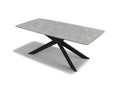 Spider Dining Table - Frost Grey MXC 343 Ceramic - 200 cm - Metal Base