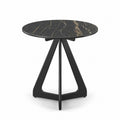 Tsurugi Couchtisch - Noir Désir MXC 123 Keramik - Schwarzes Metall - Ø 57 cm