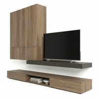Montaro Modern TV Wall Unit | Minimalist Italian Floating Media System - Marcottestyle Shop