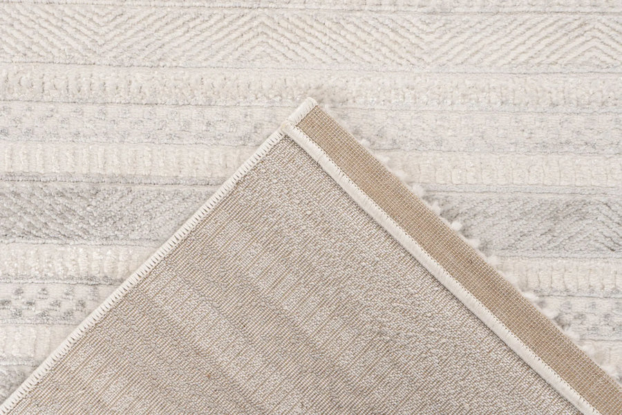 High-Pile Rug - Wexford Silver / Cream