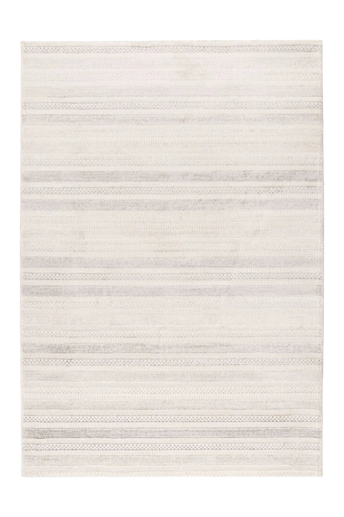 High-Pile Rug - Wexford Silver / Cream