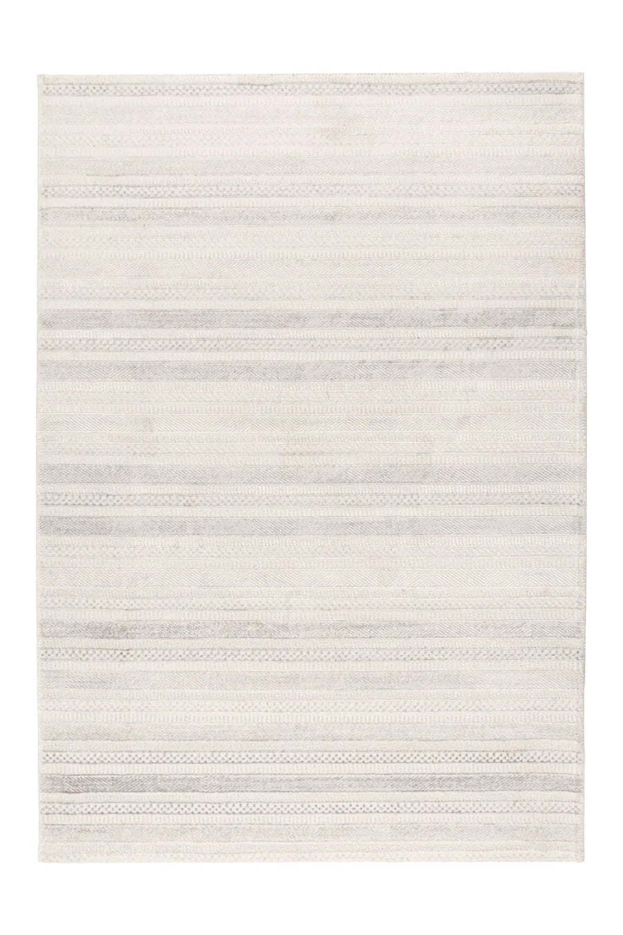 High-Pile Rug - Wexford Silver / Cream