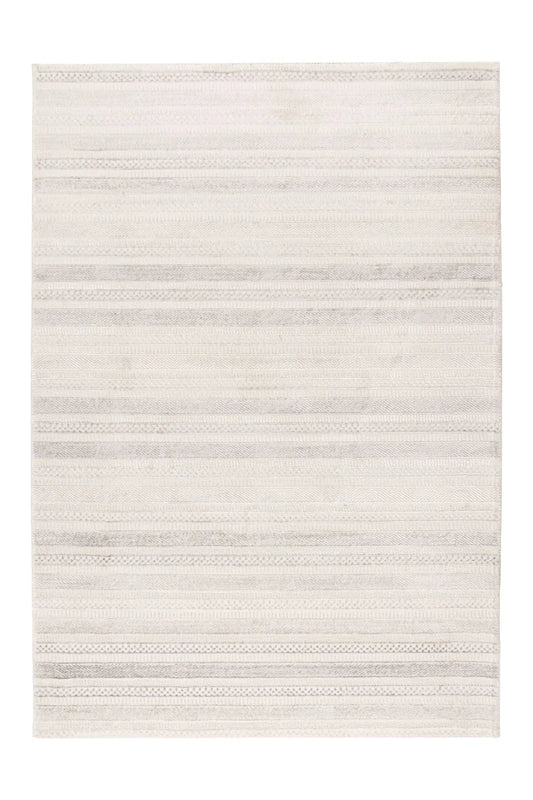 High-Pile Rug - Wexford Silver / Cream