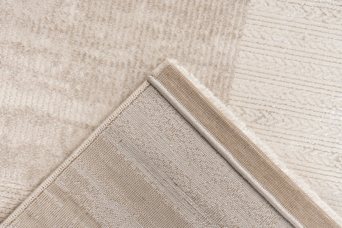 Hoogpolig tapijt - Wexford Beige / Cream Stripes