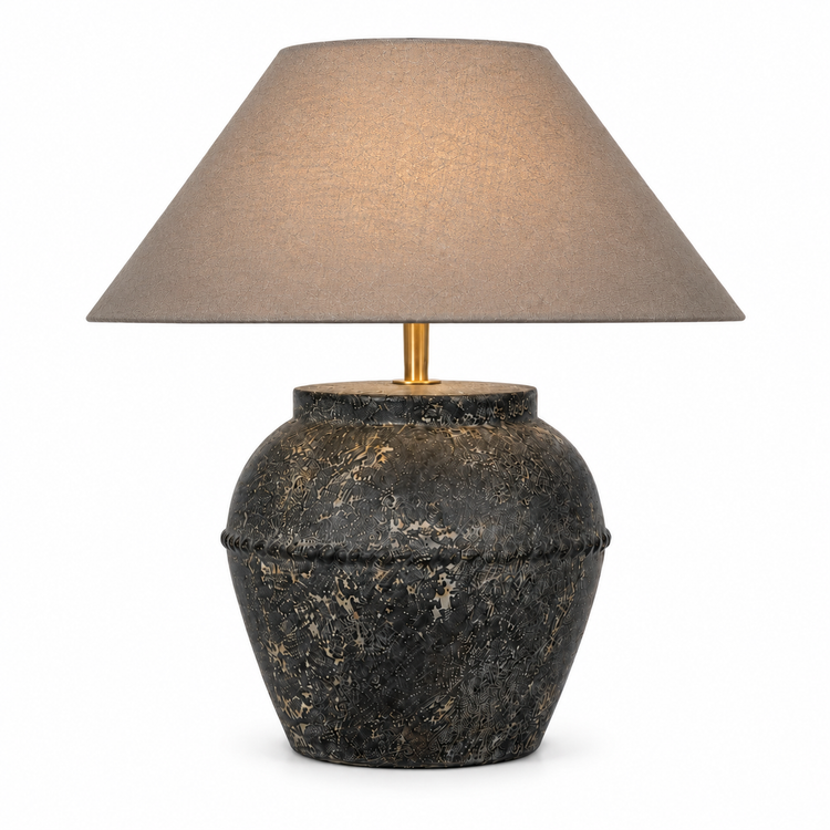Lámpara de mesa Niels 8990M - Anthracite light on | Marcottestyle