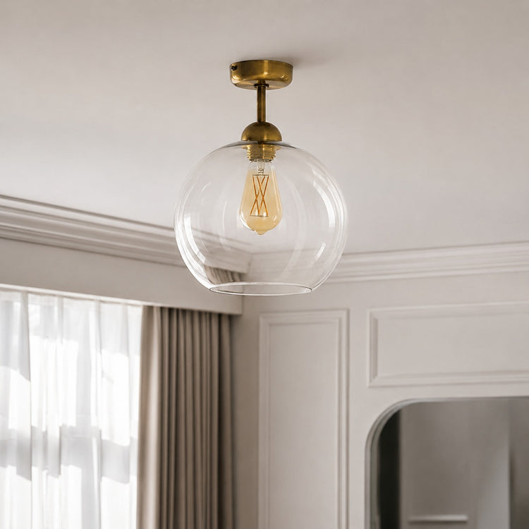 Ceiling Lamp Nita 9068T - Gold (brass) - In modern room | Marcottestyle
