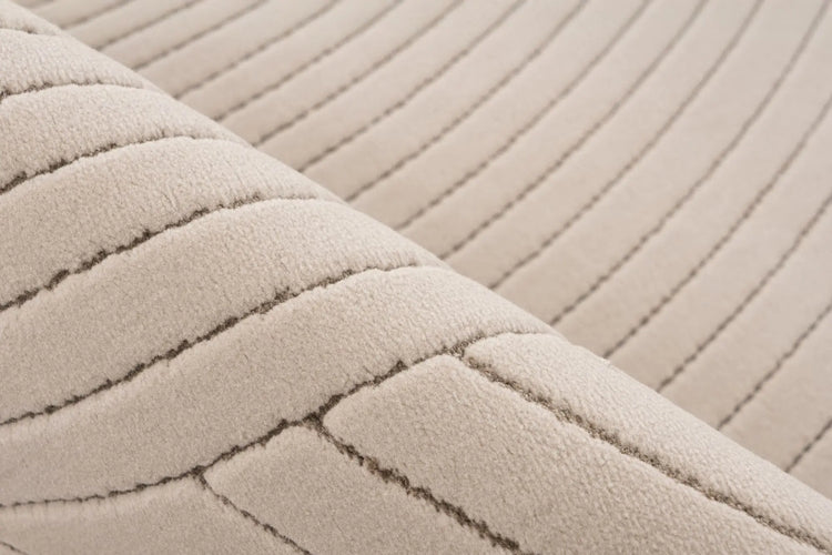 Kurzflor-Teppich - Ysera Taupe