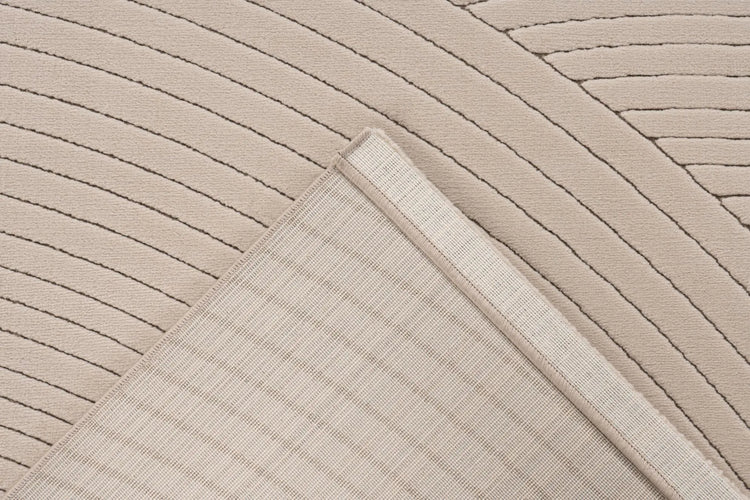 Kurzflor-Teppich - Ysera Taupe