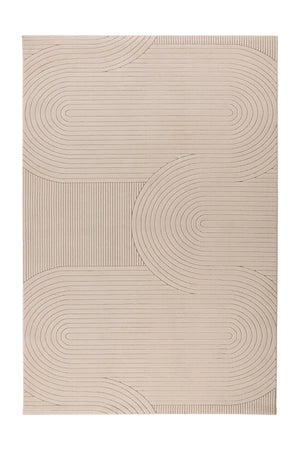 Low-Pile Rug - Ysera Taupe Bands