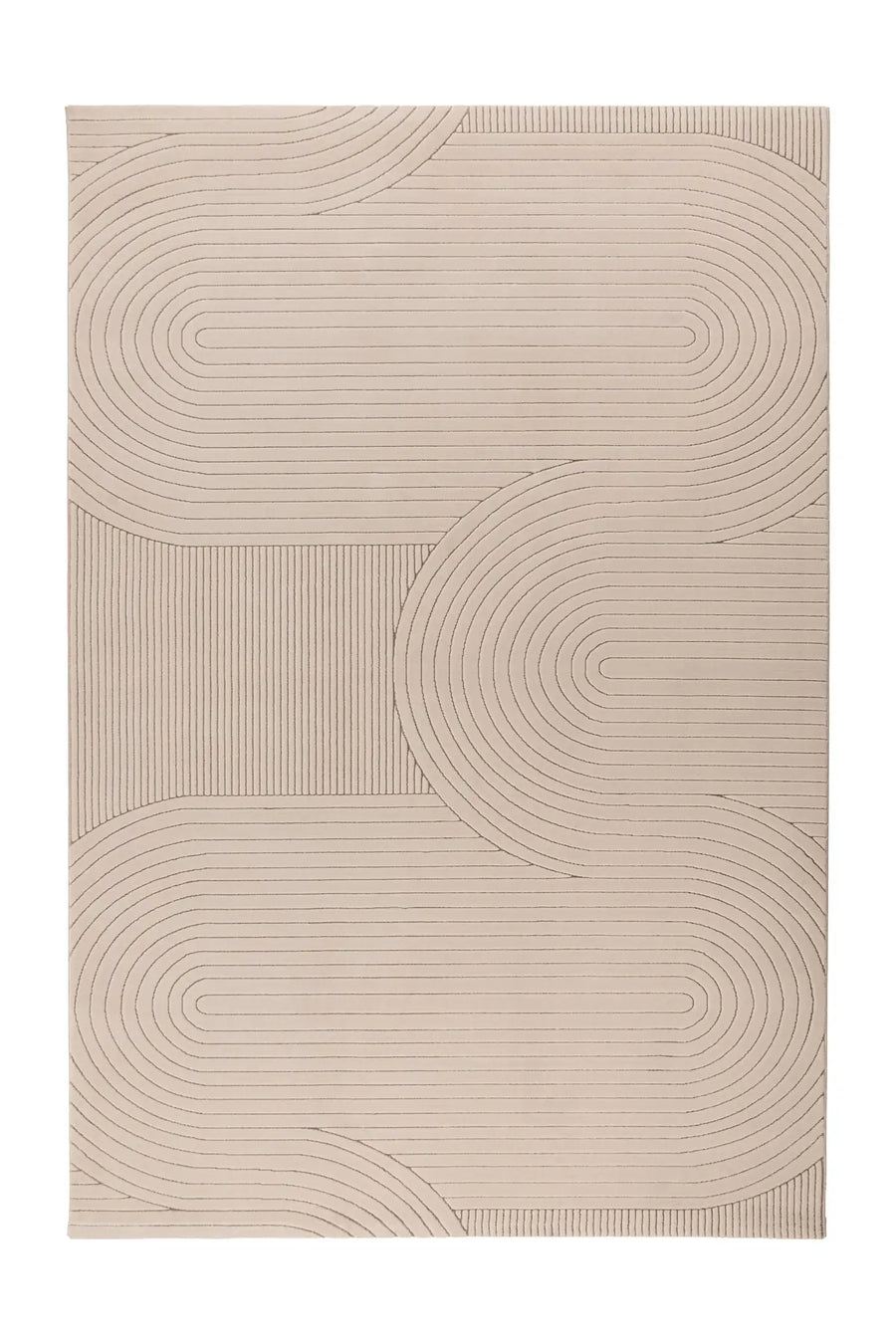 Low-Pile Rug - Ysera Taupe Bands