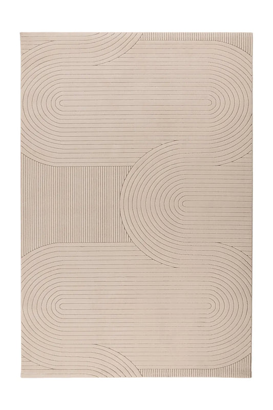 Low-Pile Rug - Ysera Taupe Bands