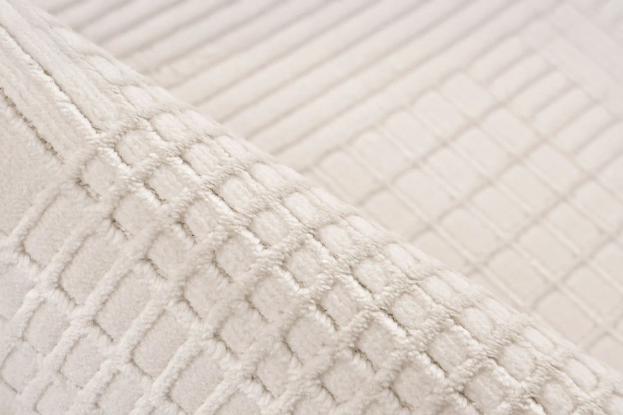 Low-Pile Rug - Ysera Cream Grid 4