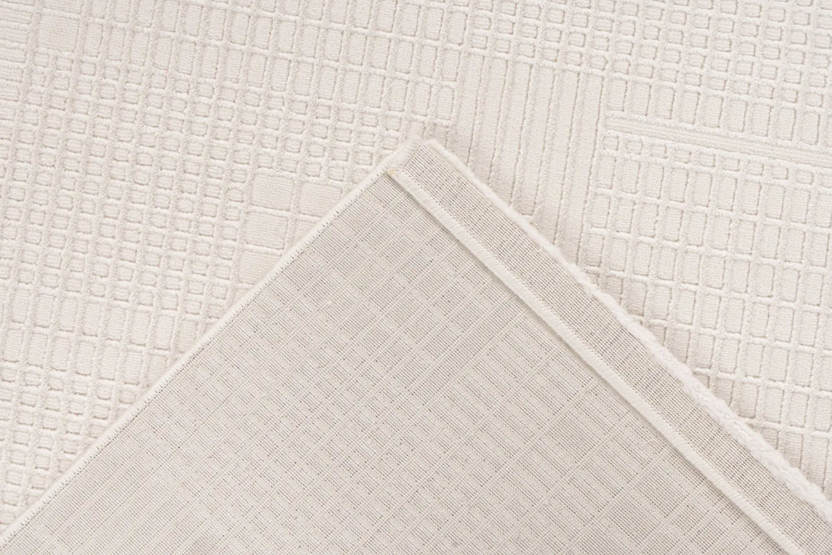 Laagpolig tapijt - Ysera Cream Grid 4
