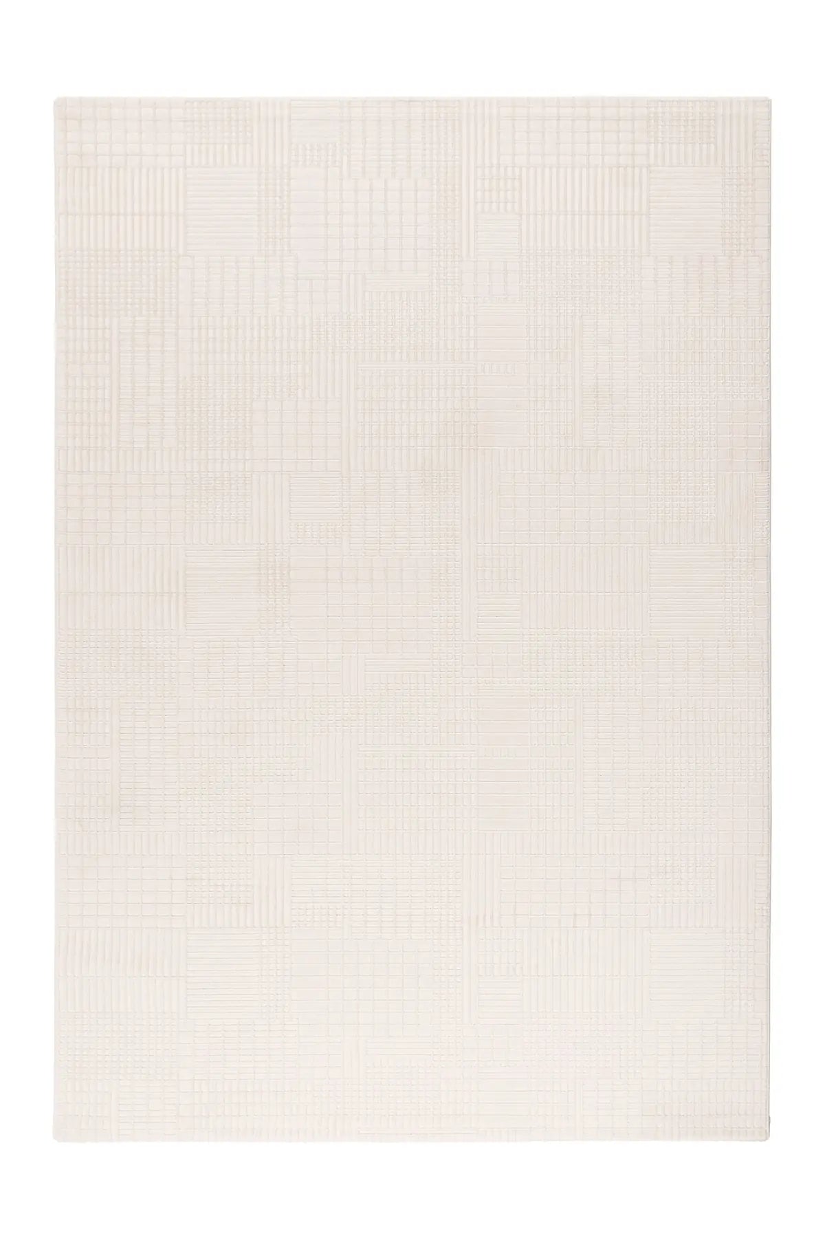 Laagpolig tapijt - Ysera Cream Grid 4