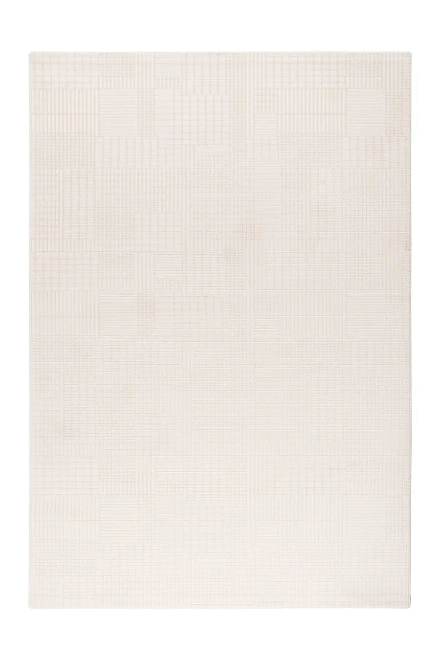 Low-Pile Rug - Ysera Cream Grid 4