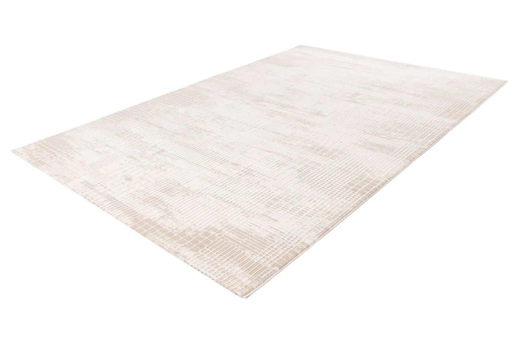 Low-Pile Rug - Ysera Taupe Grid 3