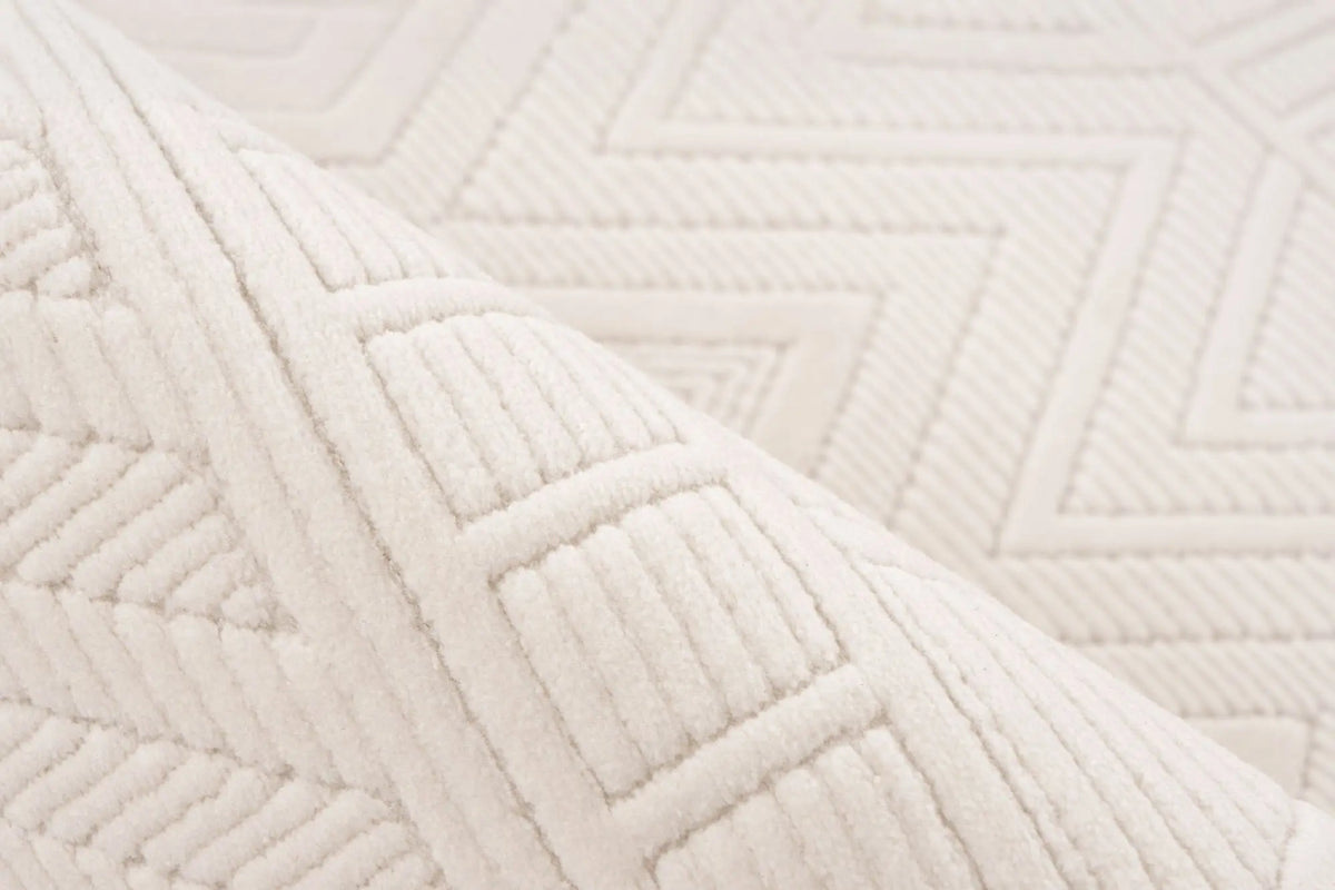 Kurzflor-Teppich - Ysera Cream Geometric 3