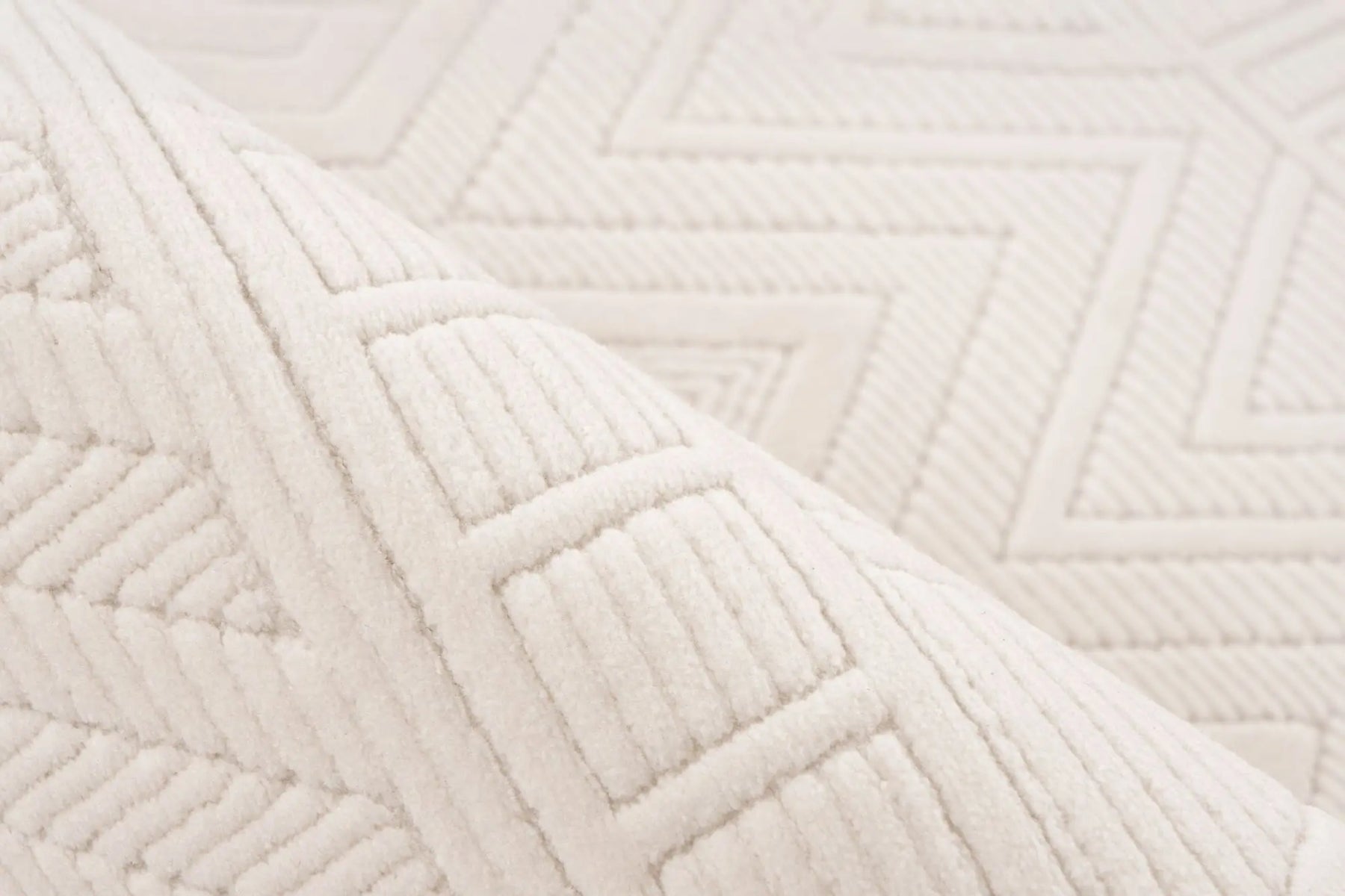 Low-Pile Rug - Ysera Cream Geometric 3