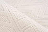 Low-Pile Rug - Ysera Cream Geometric 3