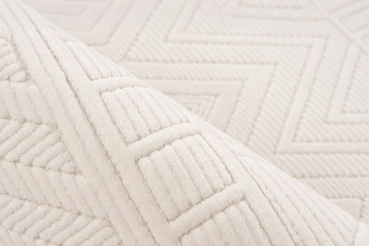 Kurzflor-Teppich - Ysera Cream Geometric 3