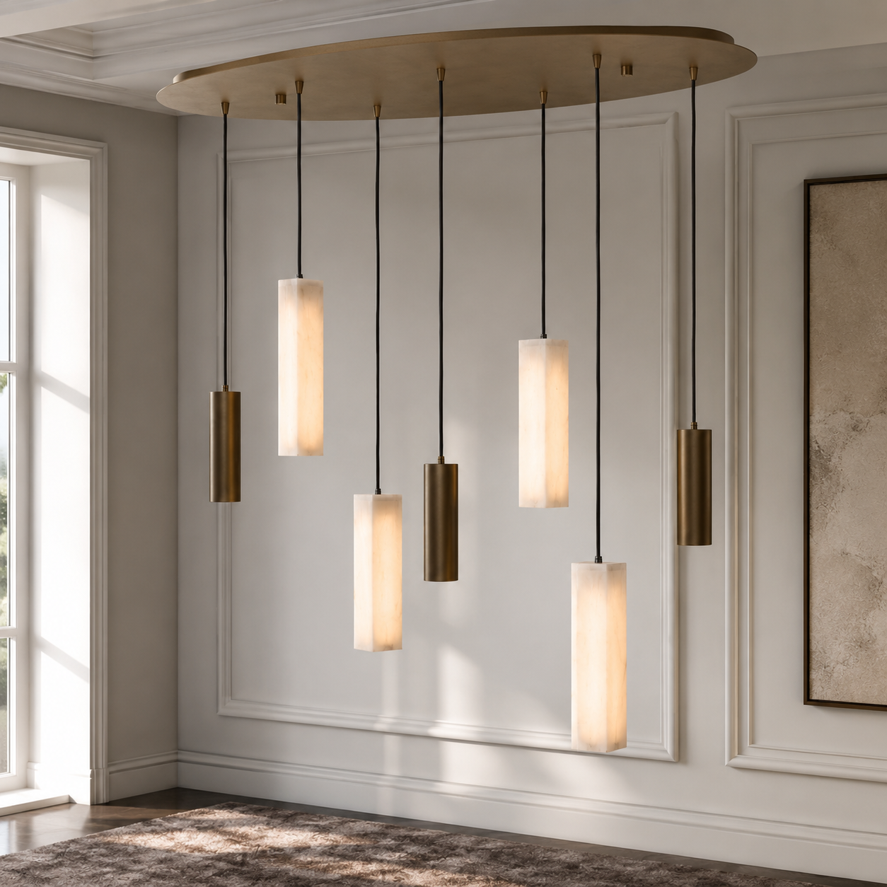 Pendant Light Norah 2307D - Alabaster in room
