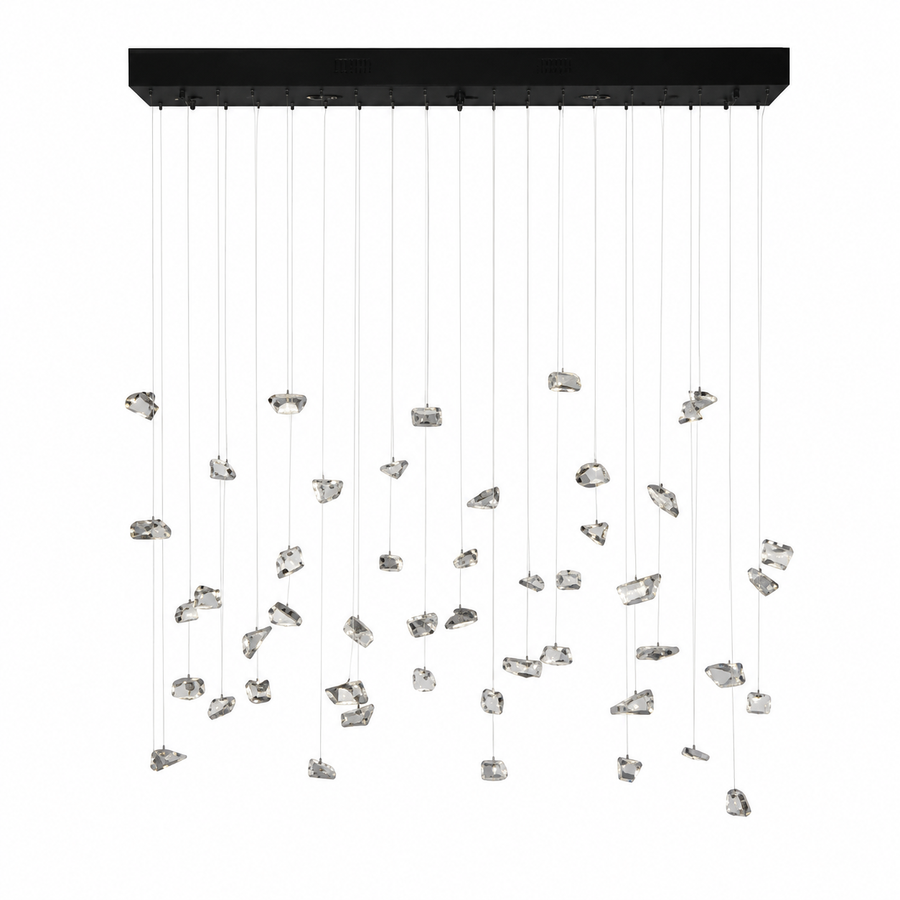 Suspension Odin 5418R - 5xGU10 - Noir pendant lamp - front view on white background