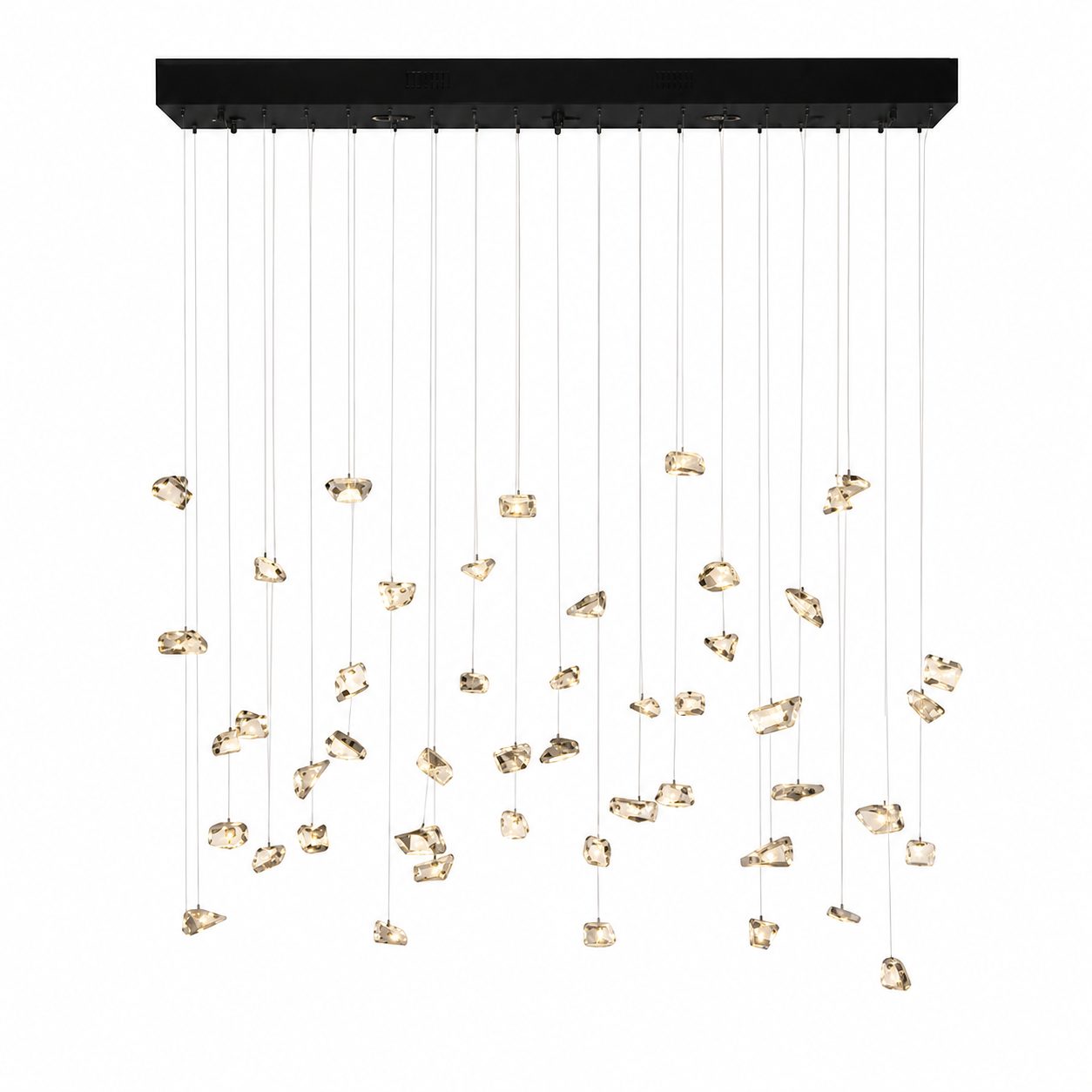 Suspension Odin 5418R - 5xGU10 - Noir pendant lamp illuminated avec warm light