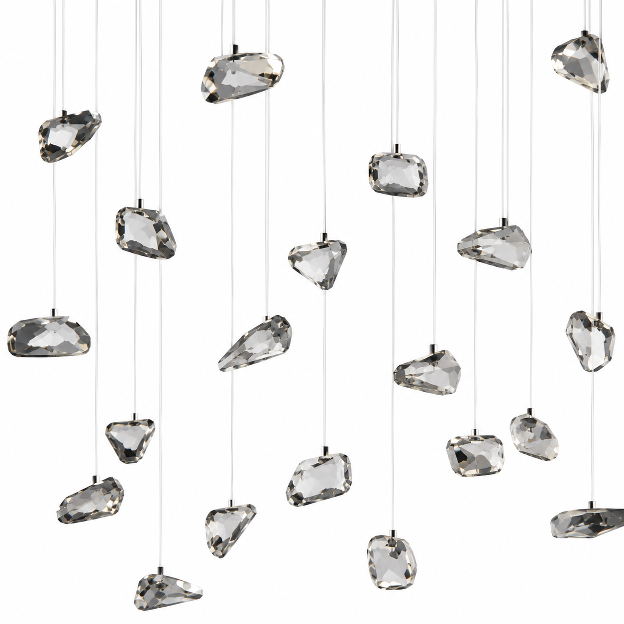 Suspension Odin 5418R - 5xGU10 - Noir pendant lamp close-up fabric and material detail