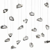 Suspension Odin 5418R - 5xGU10 - Noir pendant lamp close-up fabric and material detail
