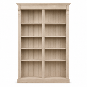 Offenes Bücherregal - Meursault - Eiche Massiv - 135 x 39 x 210 cm - Eiche