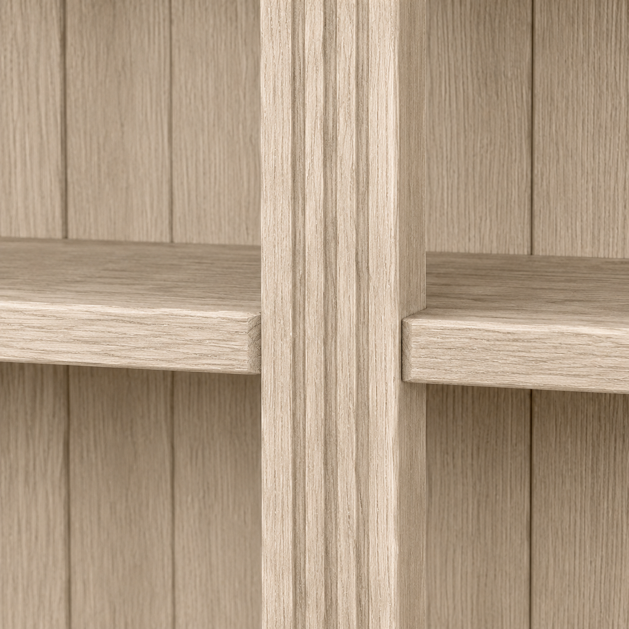 Open Bookcase - Meursault - Solid Oak - 135 x 39 x 210 cm - Oak