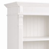 Open Bookcase - Meursault - Solid Pine - 135 x 39 x 210 cm - White