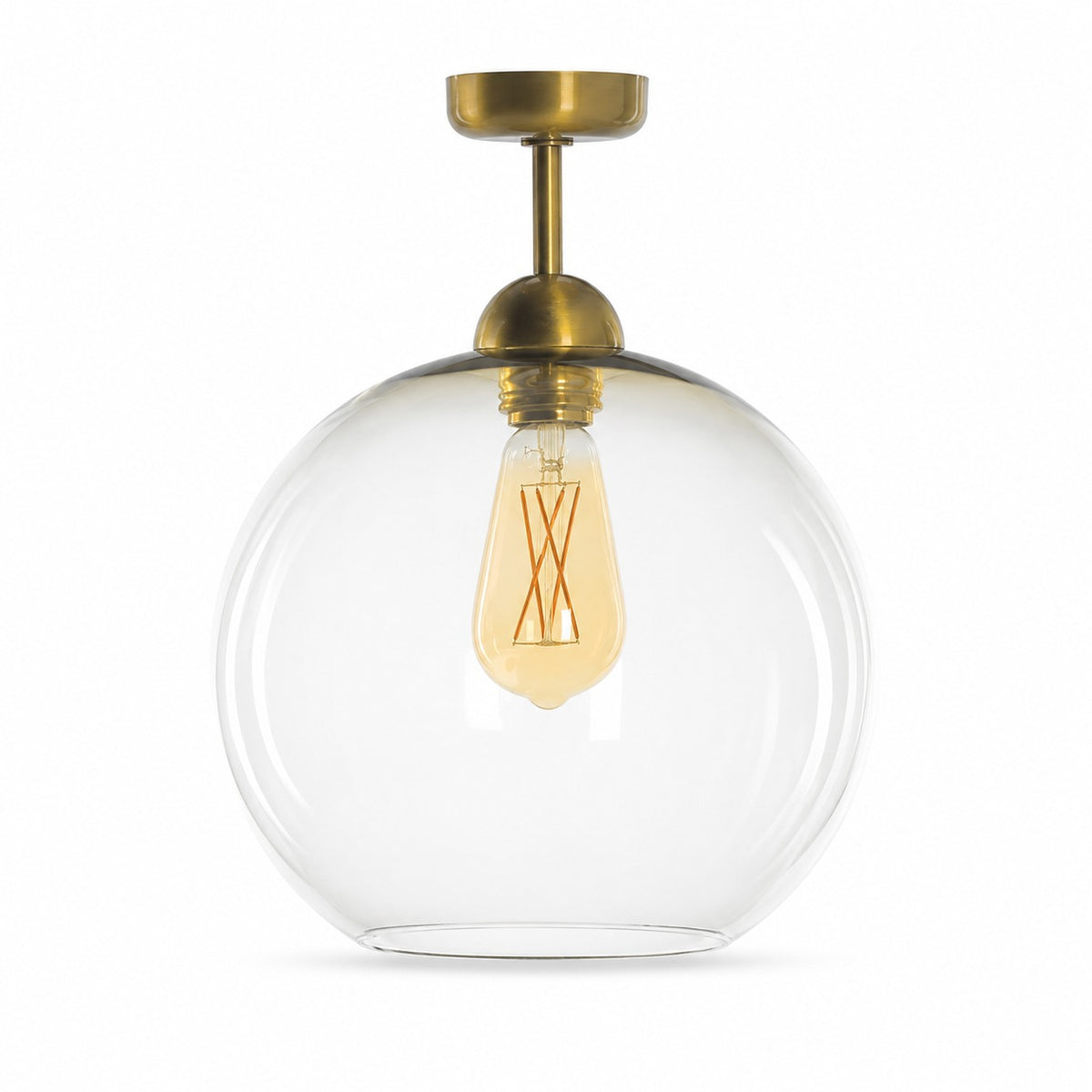 Ceiling Lamp Oskar 6819W - Gold (brass) - Vista frontale | Marcottestyle